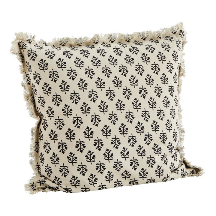 Printed Cushion Cover | Black- Product image n°0