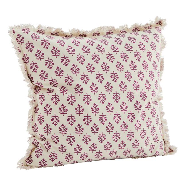 Printed Cushion Cover Raspberry red