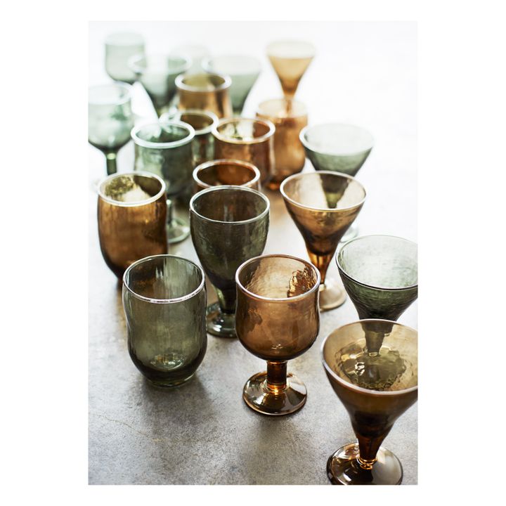 Bicchiere, in vetro martellato | Ambra- Immagine del prodotto n°2