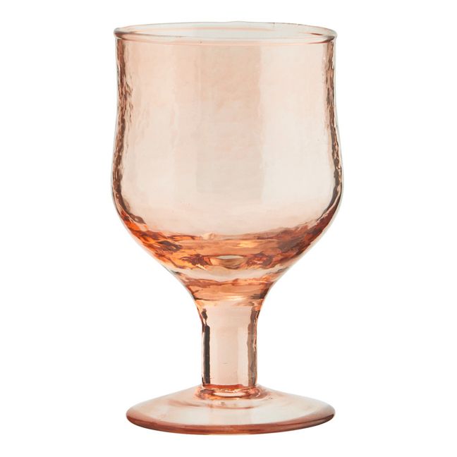 Hammered Wine Glass | Amber