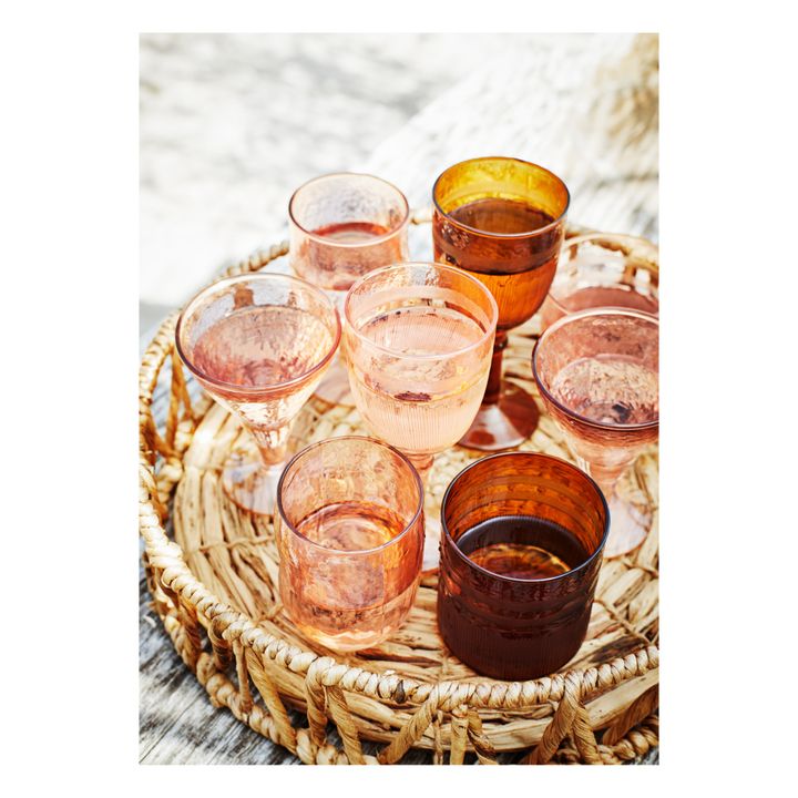 Bicchiere da cocktail, in vetro martellato | Ambra- Immagine del prodotto n°1