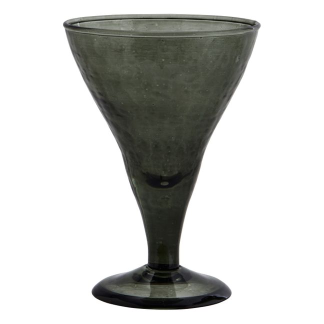 Vaso de cocktail martillado | Verde Oscuro