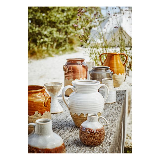 Stoneware Vase Grau