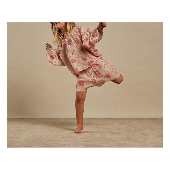 Pantalón corto Sunday de algodón orgánico - Colección Infantil - Beige rosado