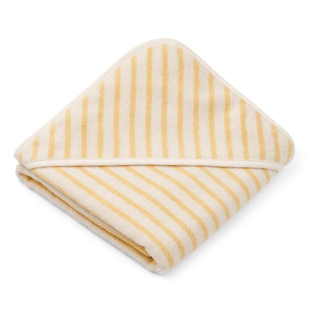 Capa de baño Alba de rizo y algodón orgánico Amarillo palo