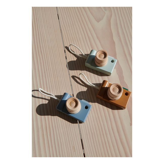 Michael Wooden Camera | Grey blue