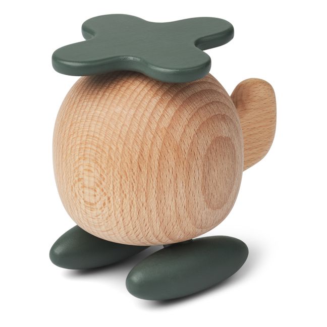 Helicóptero de madera | Verde