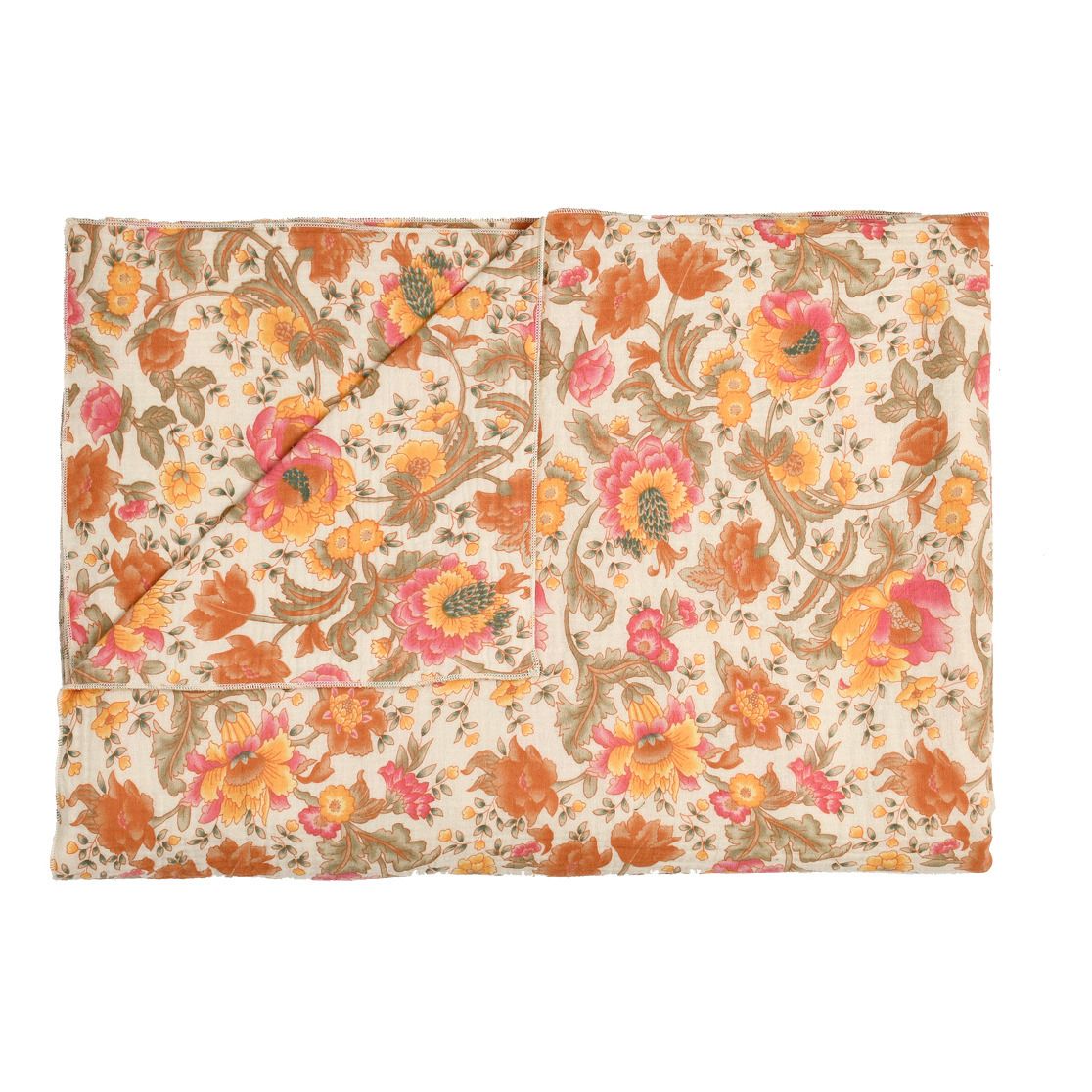 Louise Misha - Plaid Rilma léger en coton bio - Rose