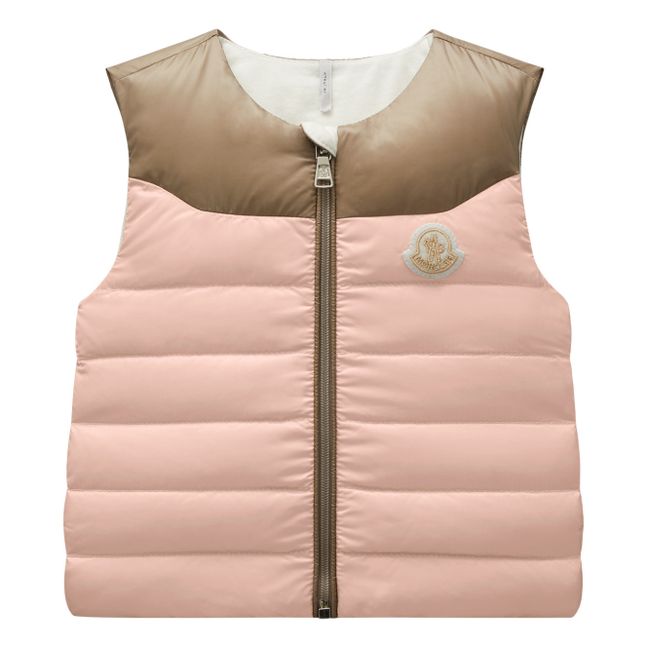 Ärmellose Daunenjacke | Rosa
