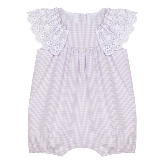Strampler Vichy | Mauve