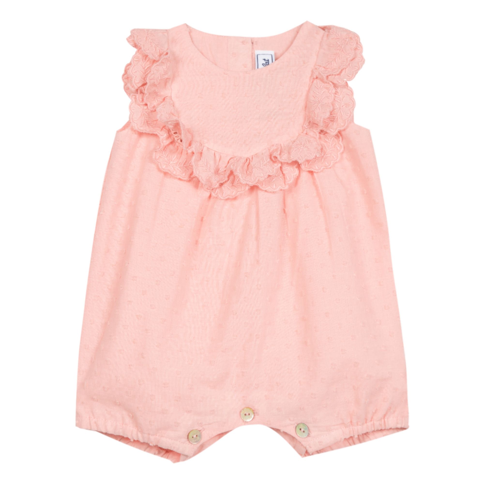 Tartine et Chocolat - Barboteuse Plumetis - Fille - Rose