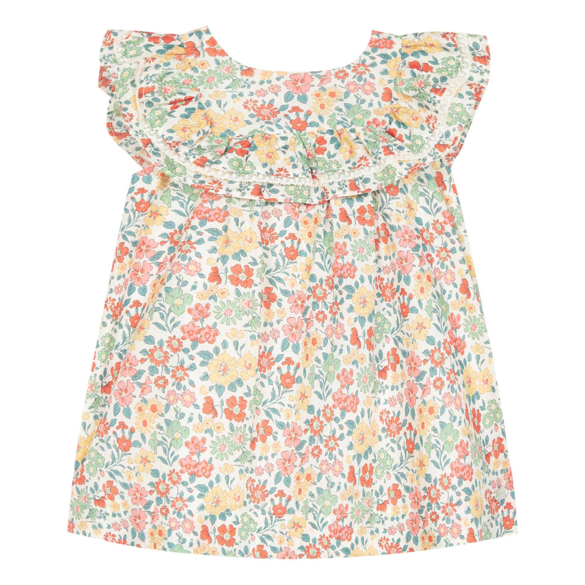 Tartine et Chocolat - Robe Liberty - Fille - Ecru