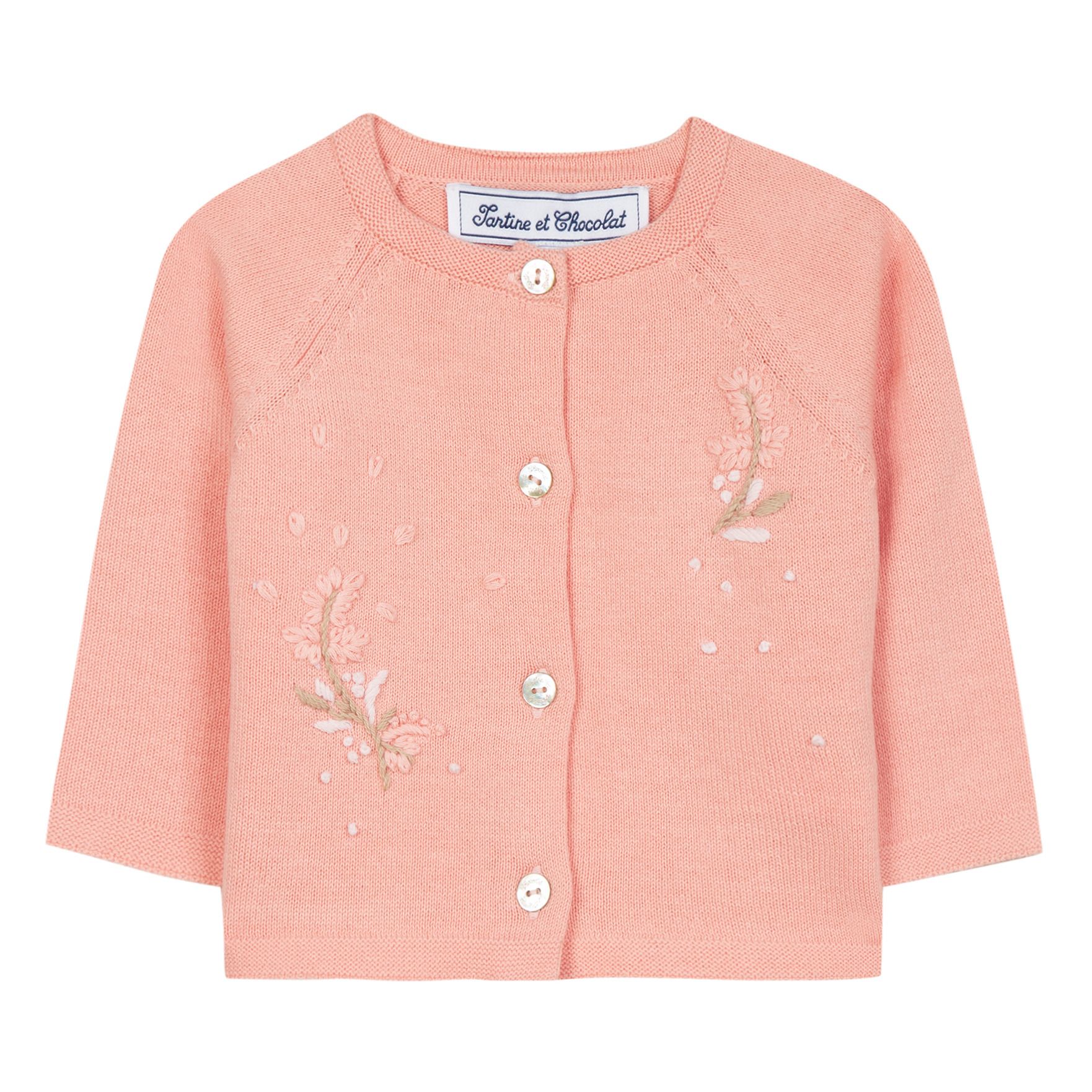 Tartine et Chocolat - Cardigan Brodé - Fille - Rose