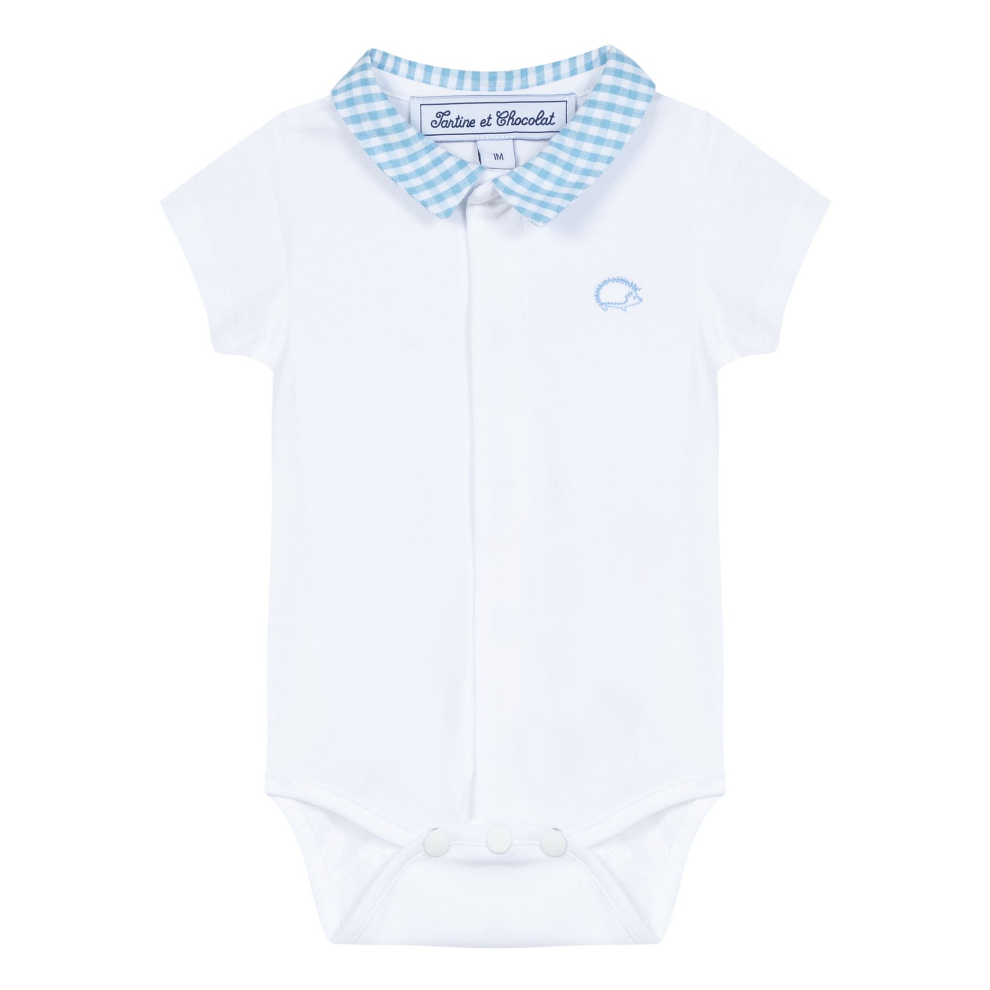 Tartine et Chocolat - Body Col Vichy - Fille - Ecru