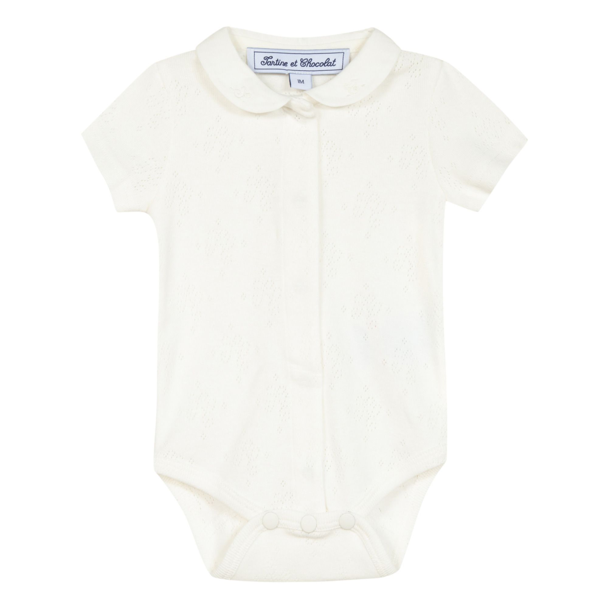 Tartine et Chocolat - Body Coton Bio Ajouré - Fille - Ecru