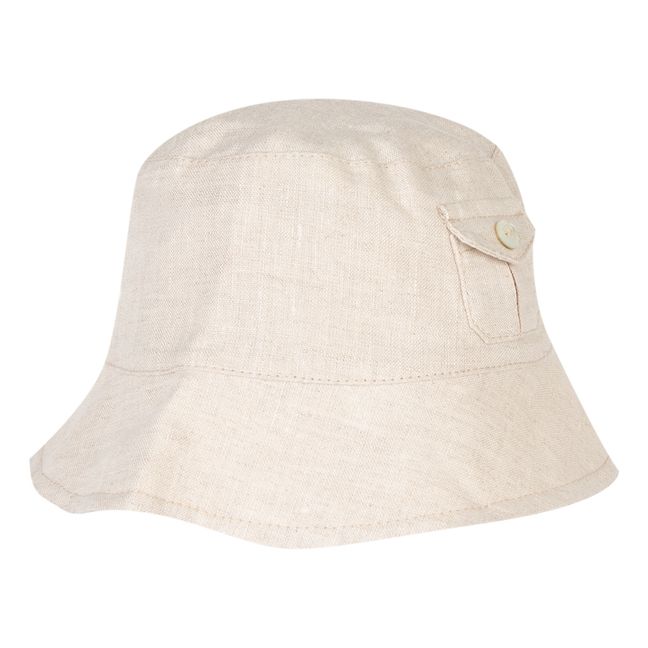 Sombrero de lino Beige