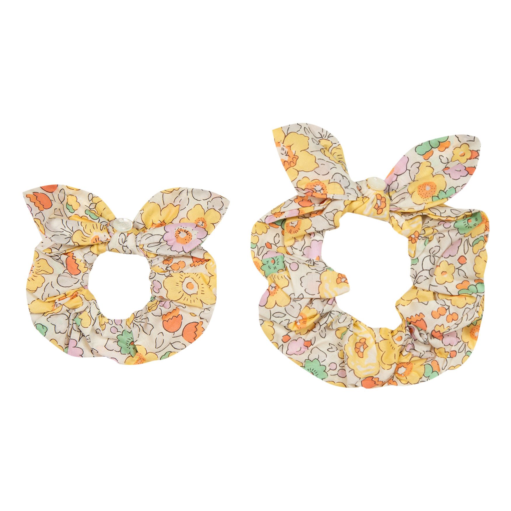 Tartine et Chocolat - Set 2 Chouchous Liberty - Fille - Jaune