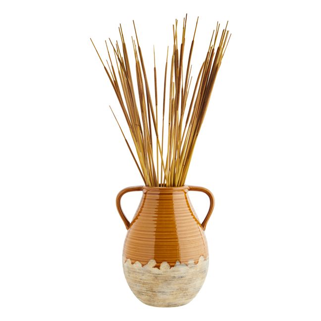 Vase aus Sandstein | Haselnussbraun