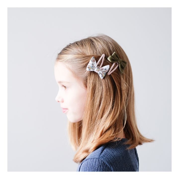 Mimi & Lula - Bow Hair Clips - Set of 2 - Green | Smallable Mimi & Lula - Bow Hair Clips - Set of 2 - Green | Smallable