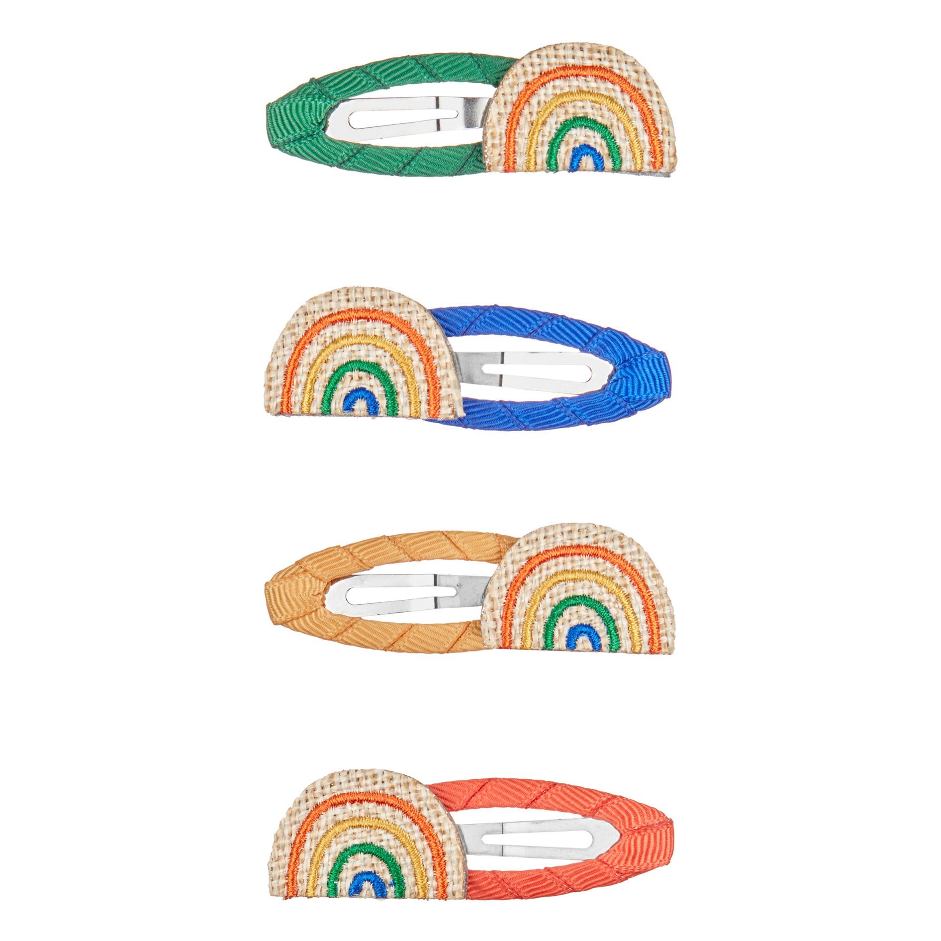 Haarclips Regenbogen - 4er-Set  Beige- Produktbild Nr. 0