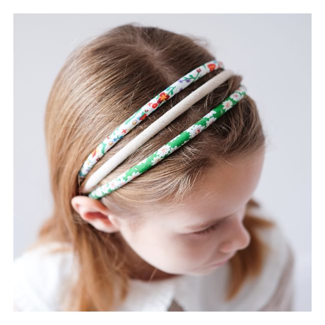 Flower Headbands - Set of 3 Verde