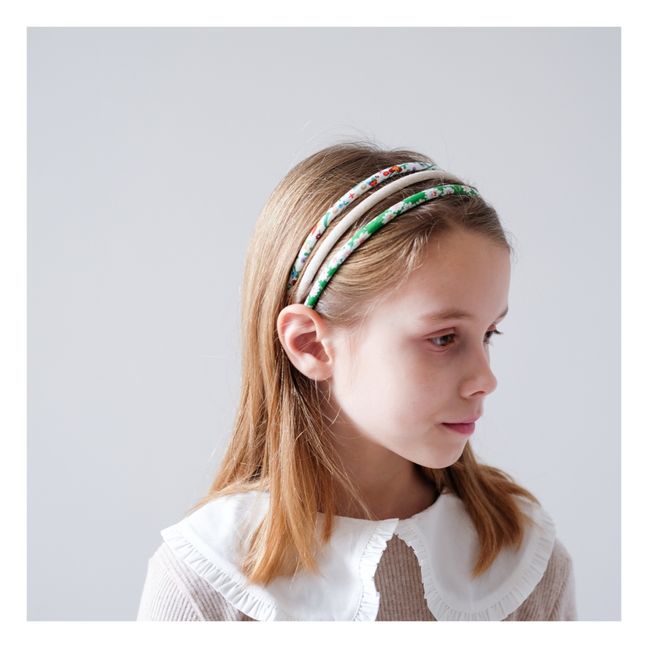 Flower Headbands - Set of 3 Verde