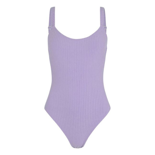 Ribbed Swimsuit Lila