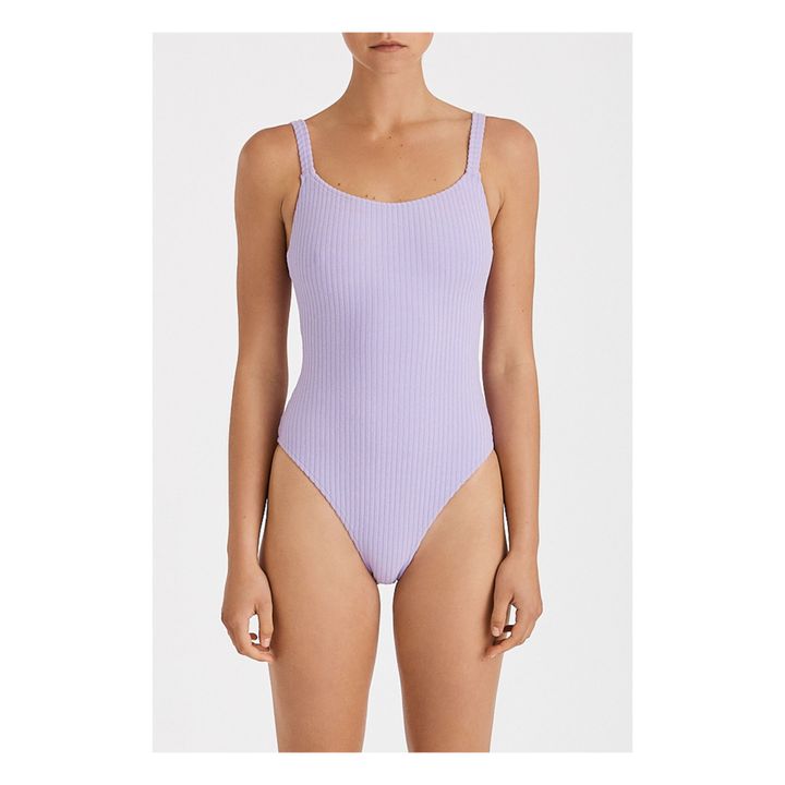 Ribbed Swimsuit | Lila- Imagen del producto n°1