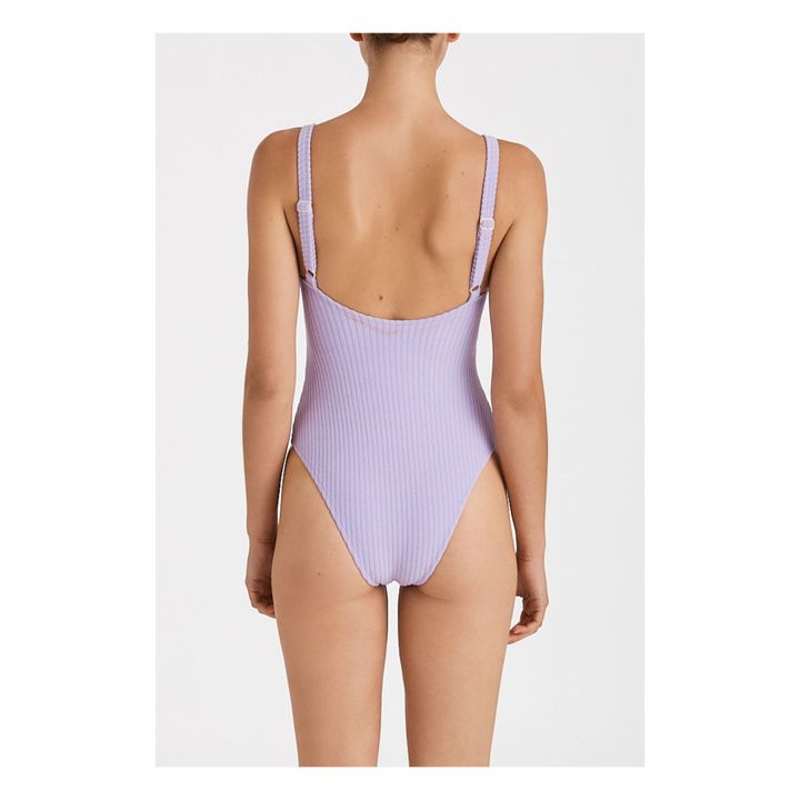 Ribbed Swimsuit | Lila- Imagen del producto n°4