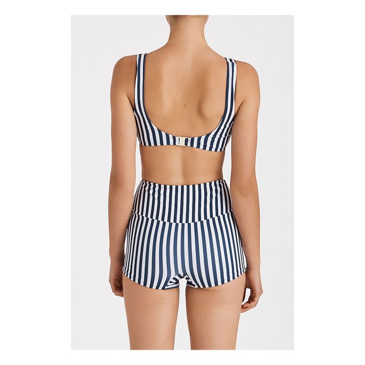 Bralette Striped Bikini Top | Azul Marino- Imagen del producto n°6