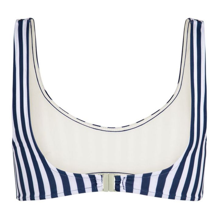 Bralette Striped Bikini Top | Azul Marino- Imagen del producto n°7