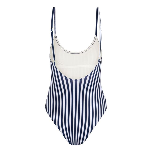 Striped Swimsuit Navy blue