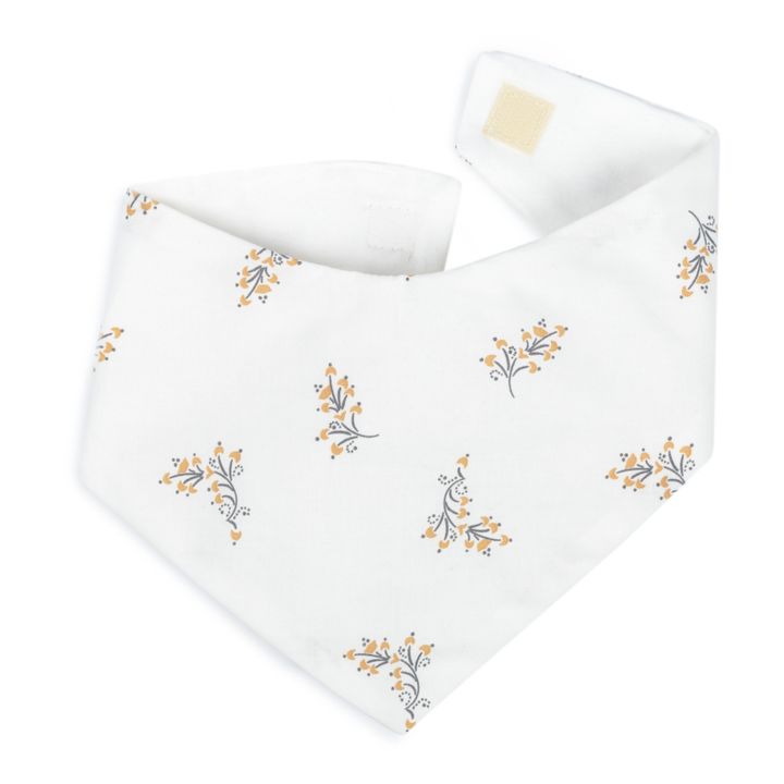 Bavero bandana Lucky Flore de algodón orgánico | Crema- Imagen del producto n°2