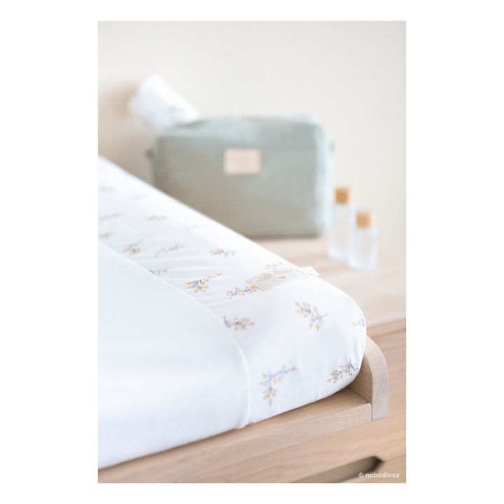Funda de colchón cambiador Calma de algodón bío | Crema- Imagen del producto n°5