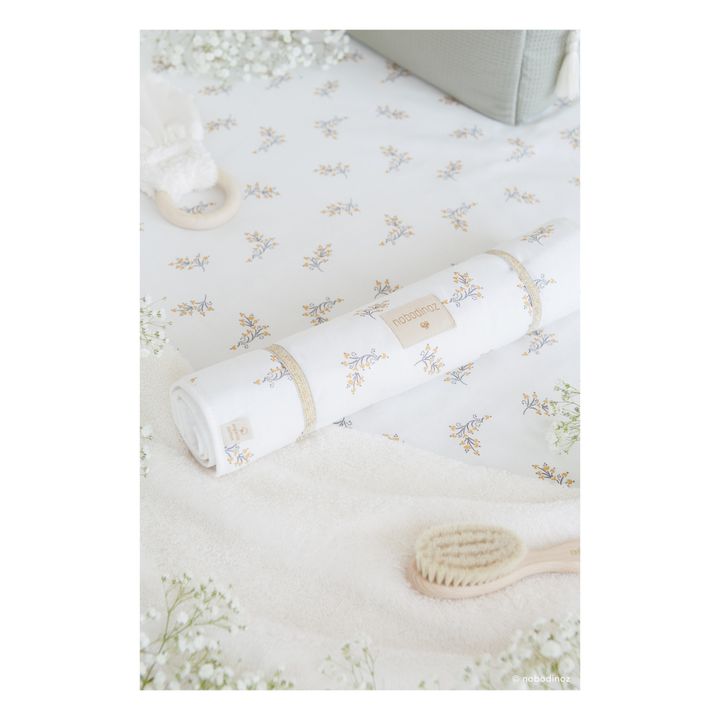 Nomad Flore Organic Cotton Changing Mat | Cream- Product image n°1