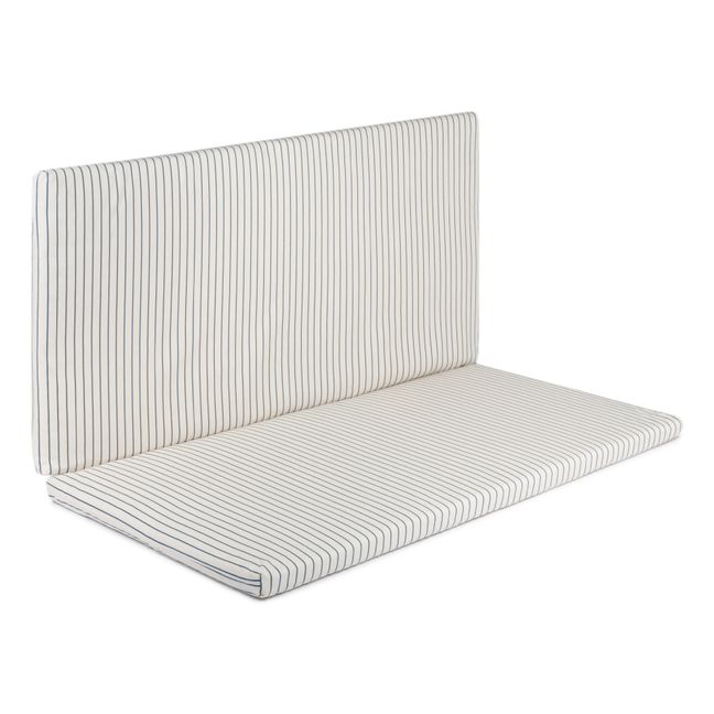 Matelas de sol pliable Bebop en coton bio | Bleu