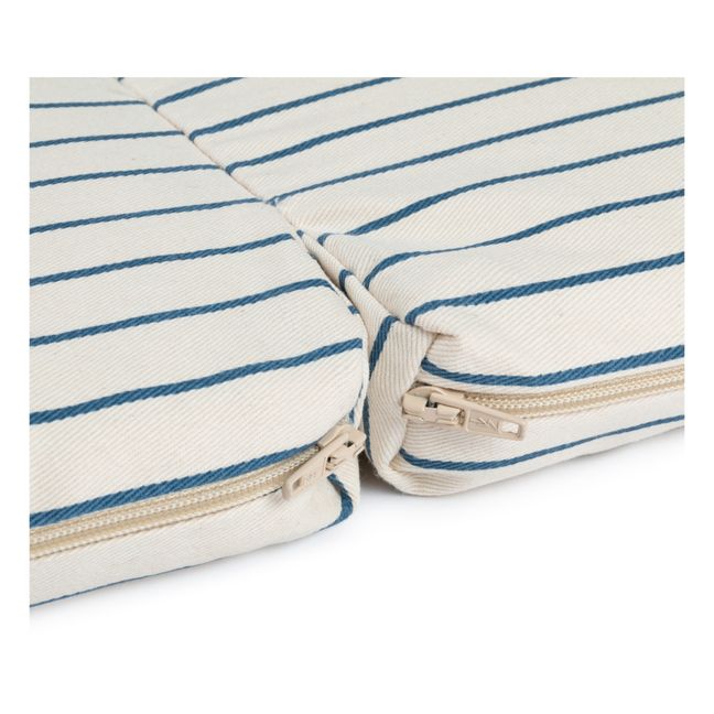 Bebop Organic Cotton Foldable Floor Mat | Blue
