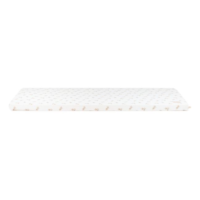 Matelas St-Barth Flore en coton bio | Crème