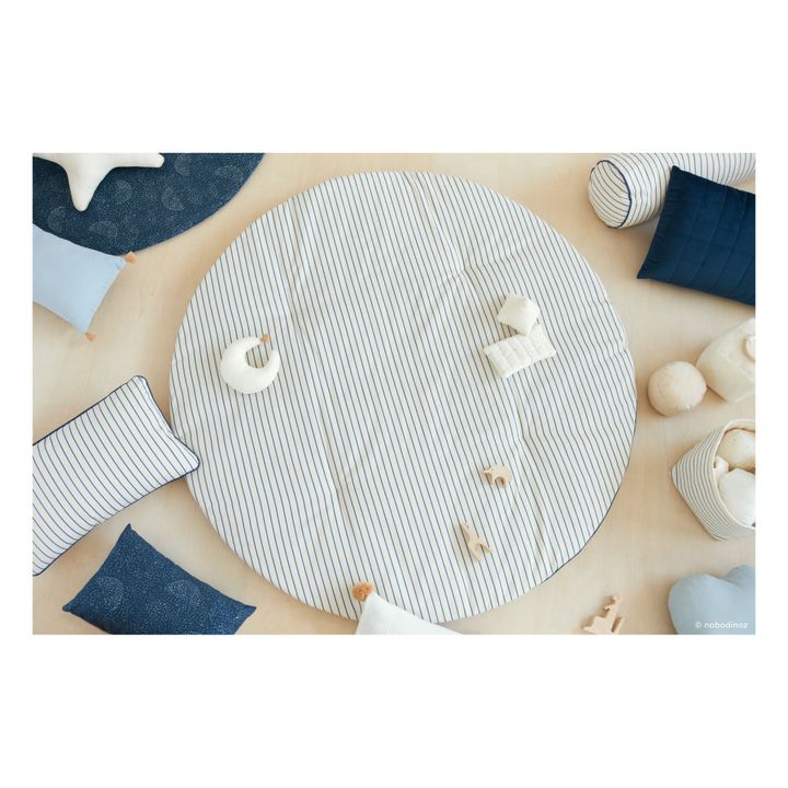 Fluffy Organic Cotton Playmat | Blue- Product image n°3