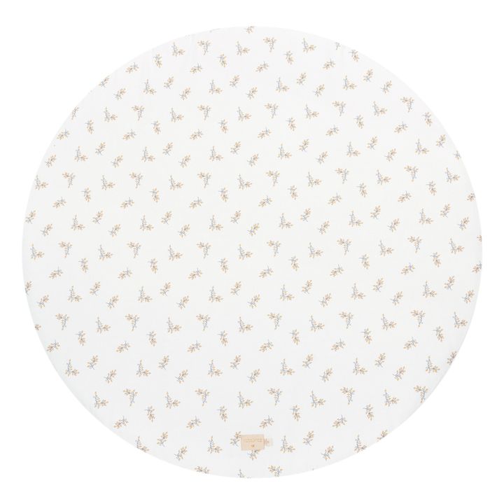 Full Moon Flore Organic Cotton Playmat | Cream- Product image n°0