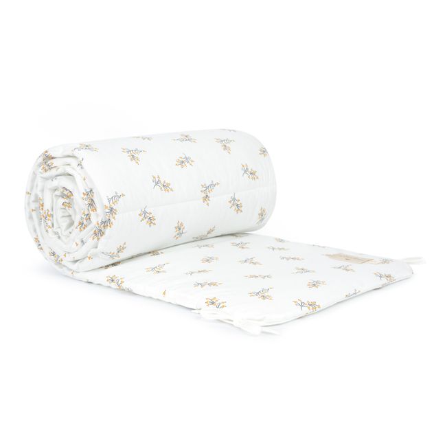 Nest Flore Organic Cotton Bed Bumper | Cream