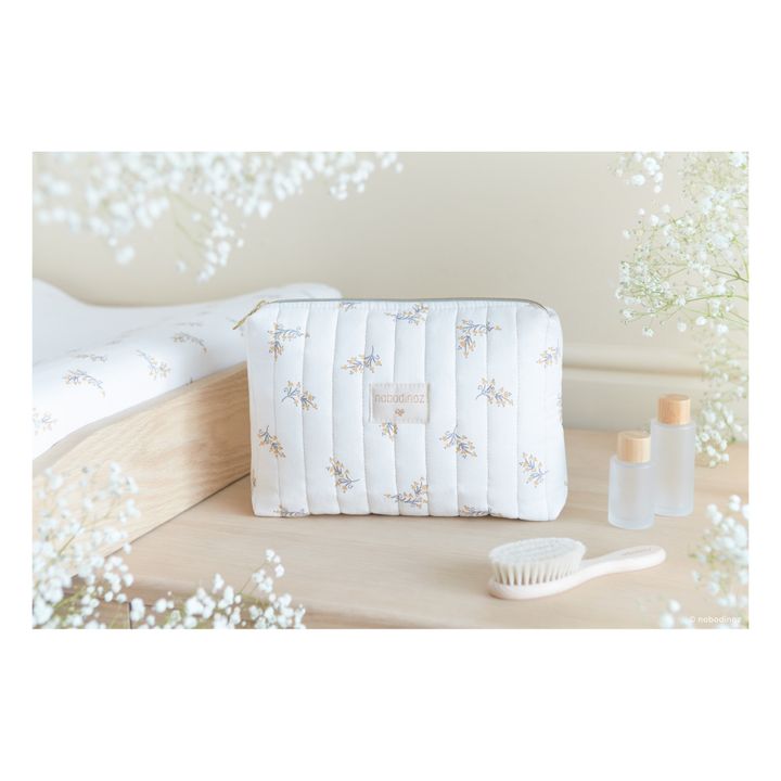 Flore Organic Cotton Travel Toiletry Bag | Cream- Product image n°2