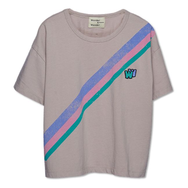 Coloured Strip T-shirt Beige