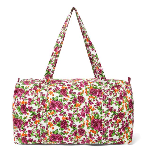 Crawford Flowers Cotton Overnight Bag | Pink