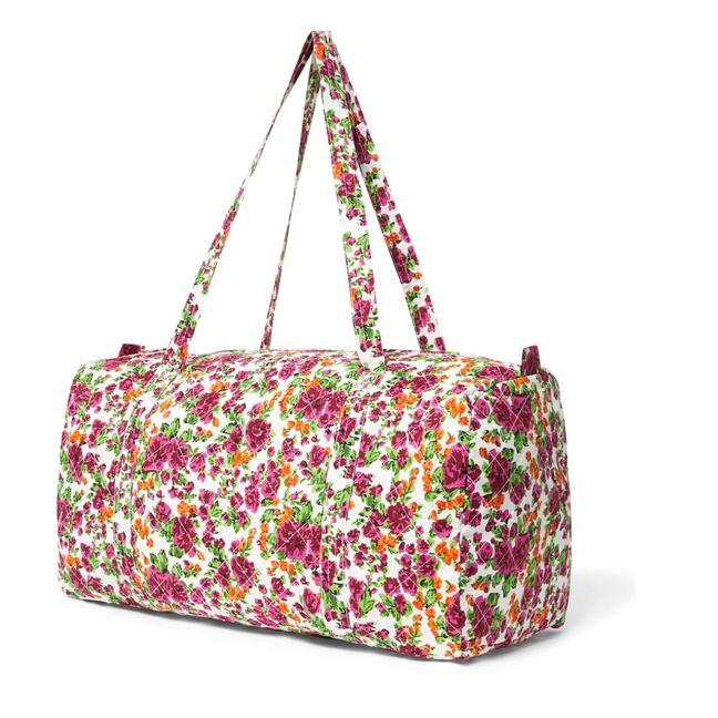 Crawford Flowers Cotton Overnight Bag Pink