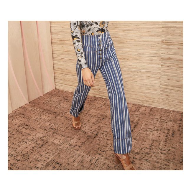 Marlowe Striped Jeans Blu