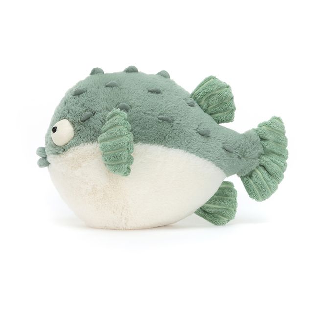 Soft Toy Puffer Fish | Green