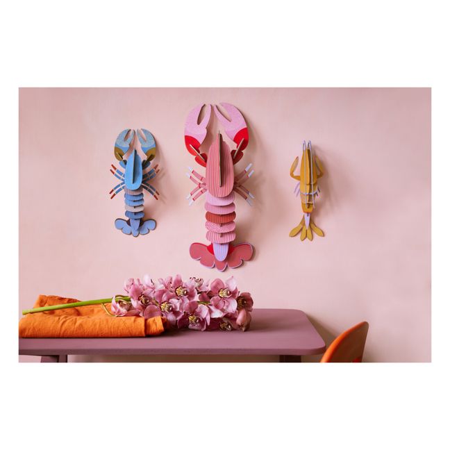 Deluxe Lobster Wall Decoration Pink