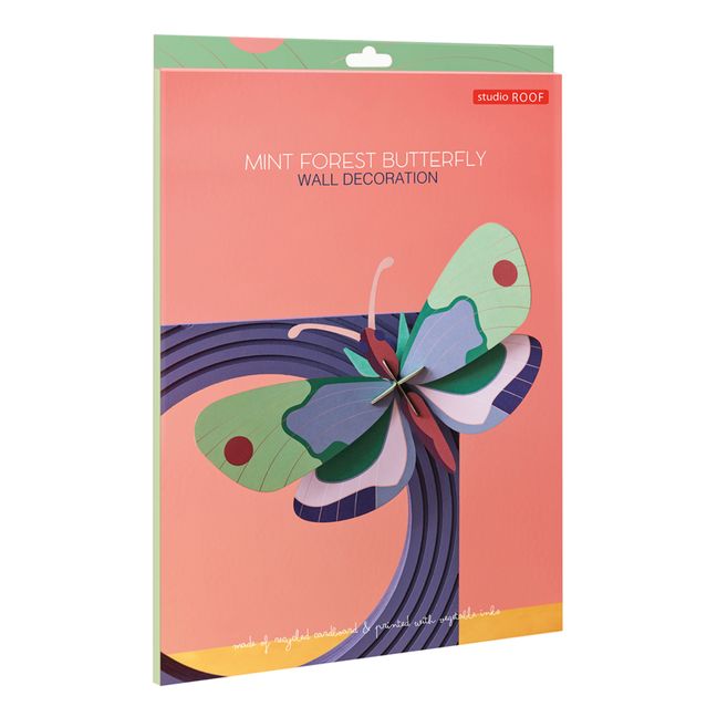 Forest Butterfly Wall Decoration Verde Menta