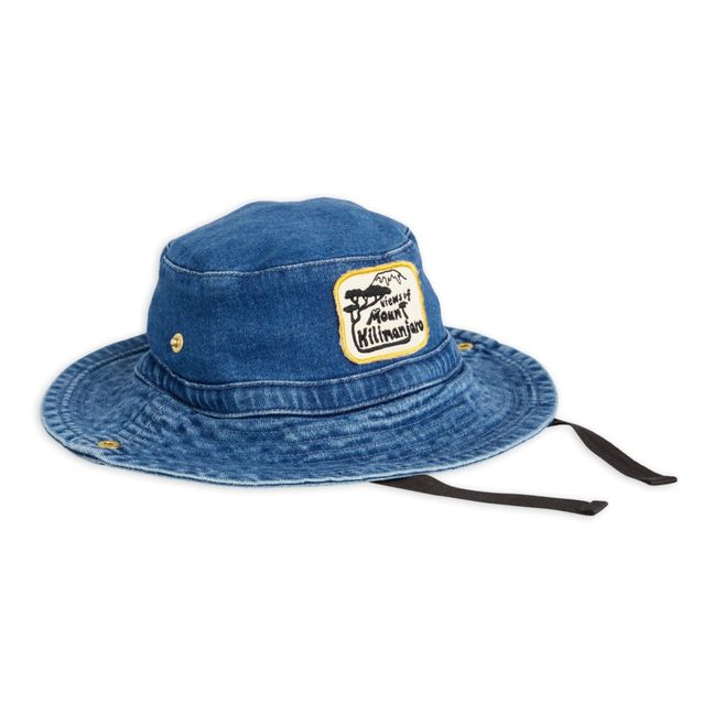 Organic Cotton Denim Bucket Hat Blu